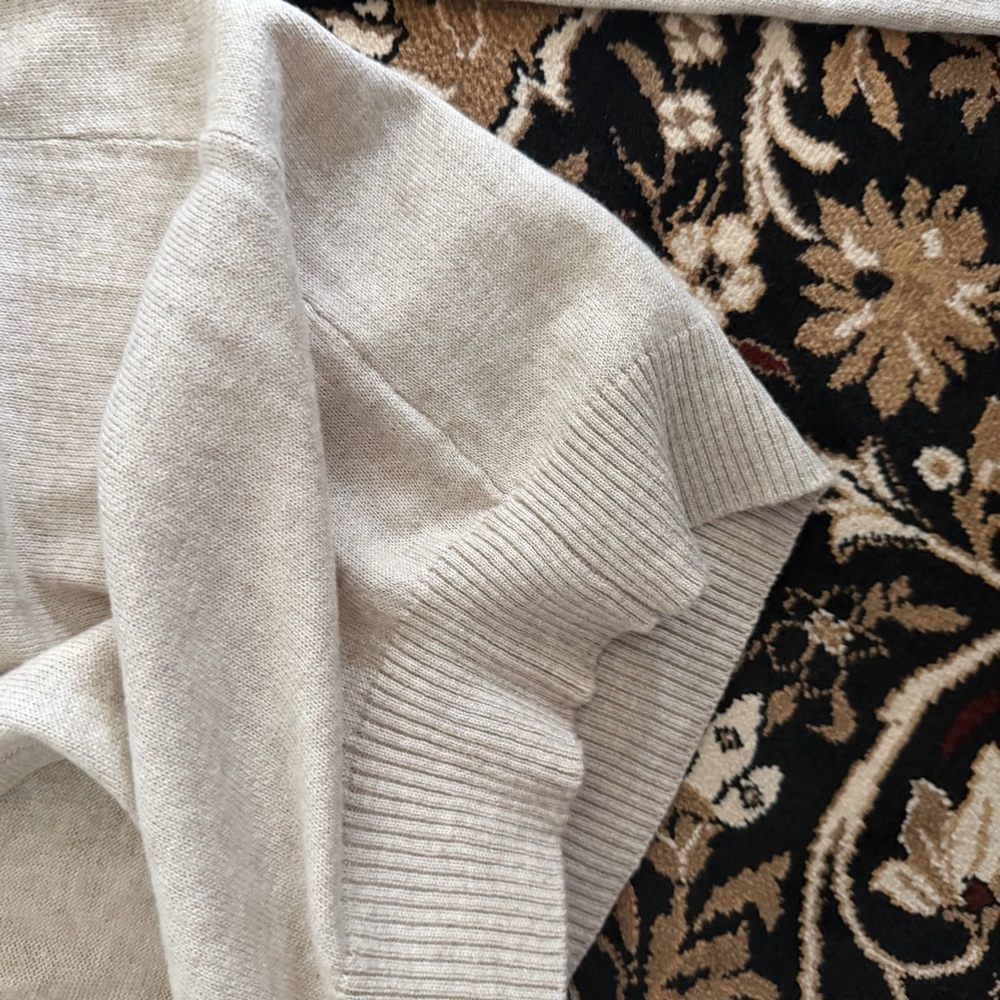 Ohmg! || beige v neck knit cardigan - Picture 7 of 8
